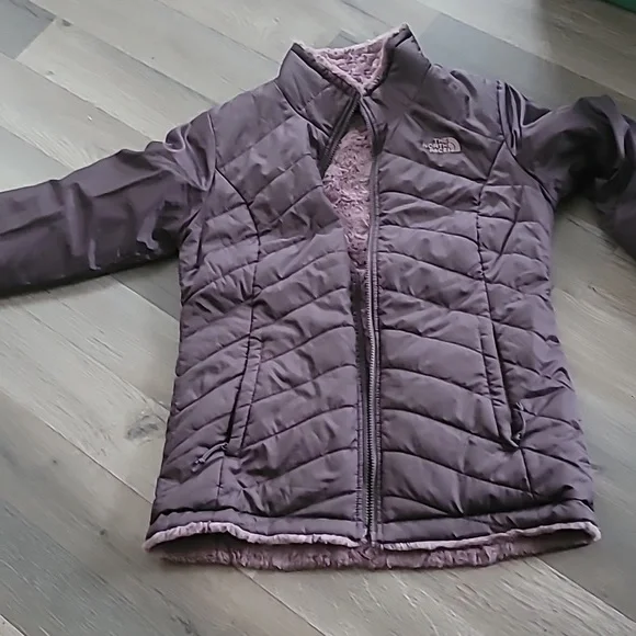 The North Face Women's Mossbud Insulated Reversible Jacket Lavender Grey Size s - Picture 5 of 7